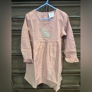 Stitchy Fish Pink Corduroy Puppy Dress size 5